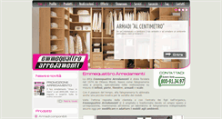 Desktop Screenshot of emmequattroarredamenti.it